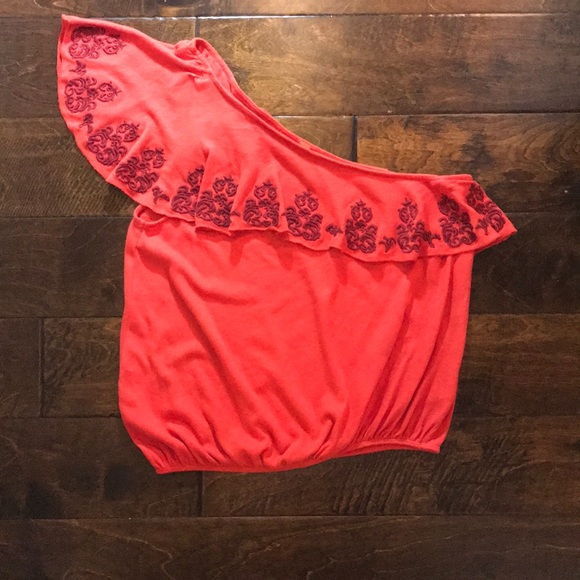 FREE PEOPLE one shoulder top - Picture 1 of 3